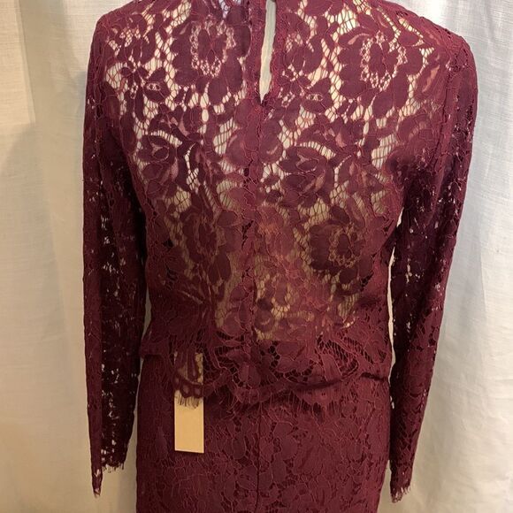 DO+BE TWO PIECE SMALL LACE SKIRT/TOP SET in purple - Picture 2 of 14